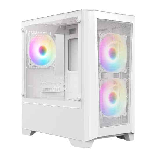 CiT Level 2 White Mesh Micro-ATX PC Case